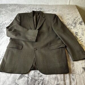 Jack Victor Blazer Sport Coat Mens 42R Two Button 100% Wool Lined Pockets